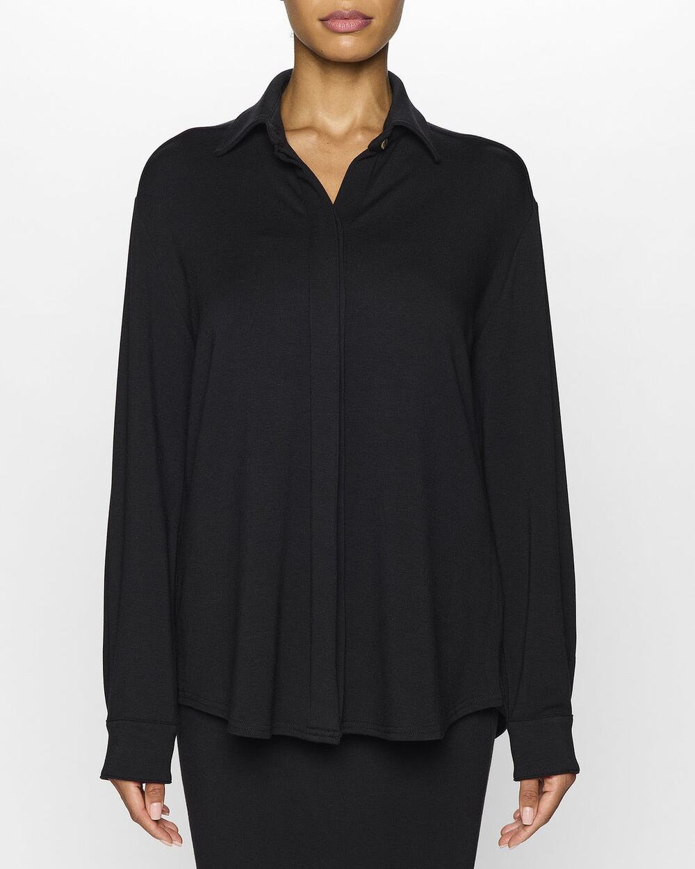 Bleusalt The Woman’s Button Up In Black Size 3 Large